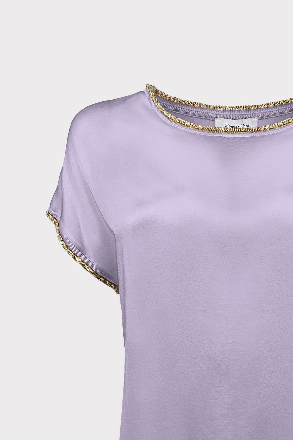 T-shirt collo ricciolo