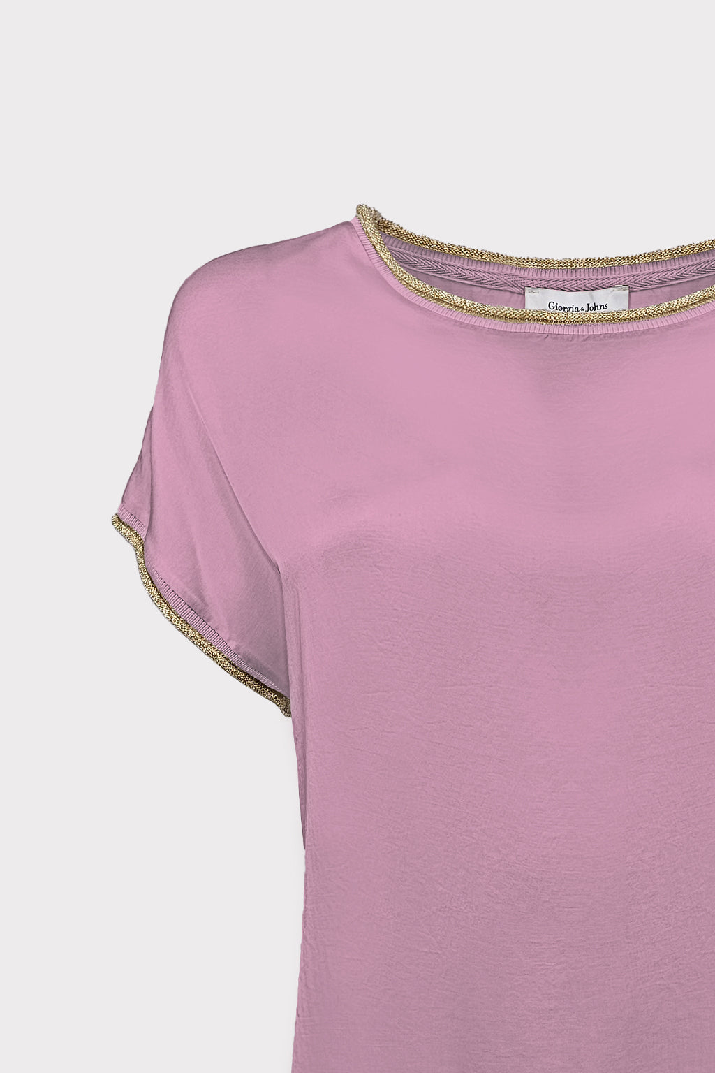 T-shirt collo ricciolo