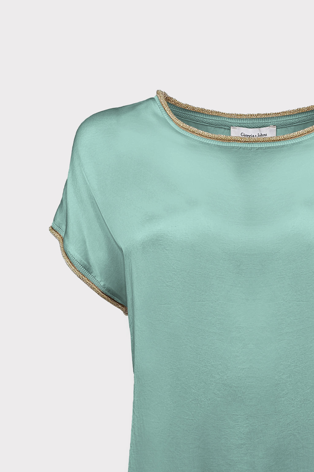 T-shirt collo ricciolo