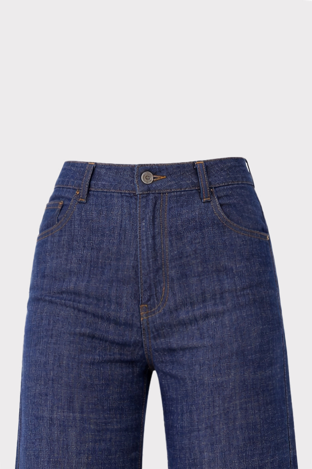 Jeans scuro gamba ampia
