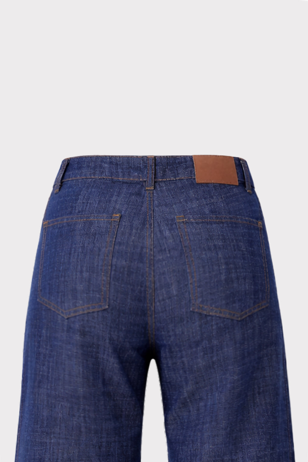 Jeans scuro gamba ampia