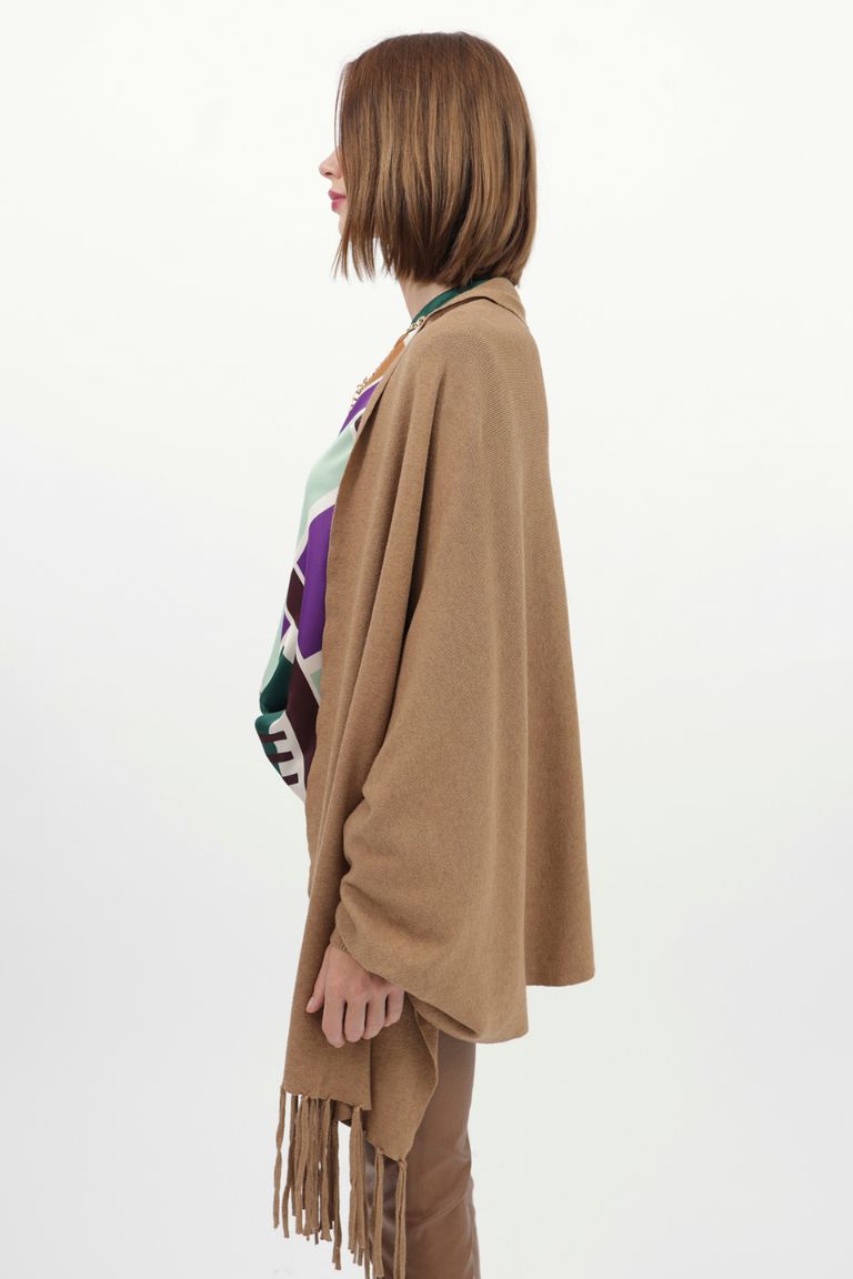 Maglia mantella frange