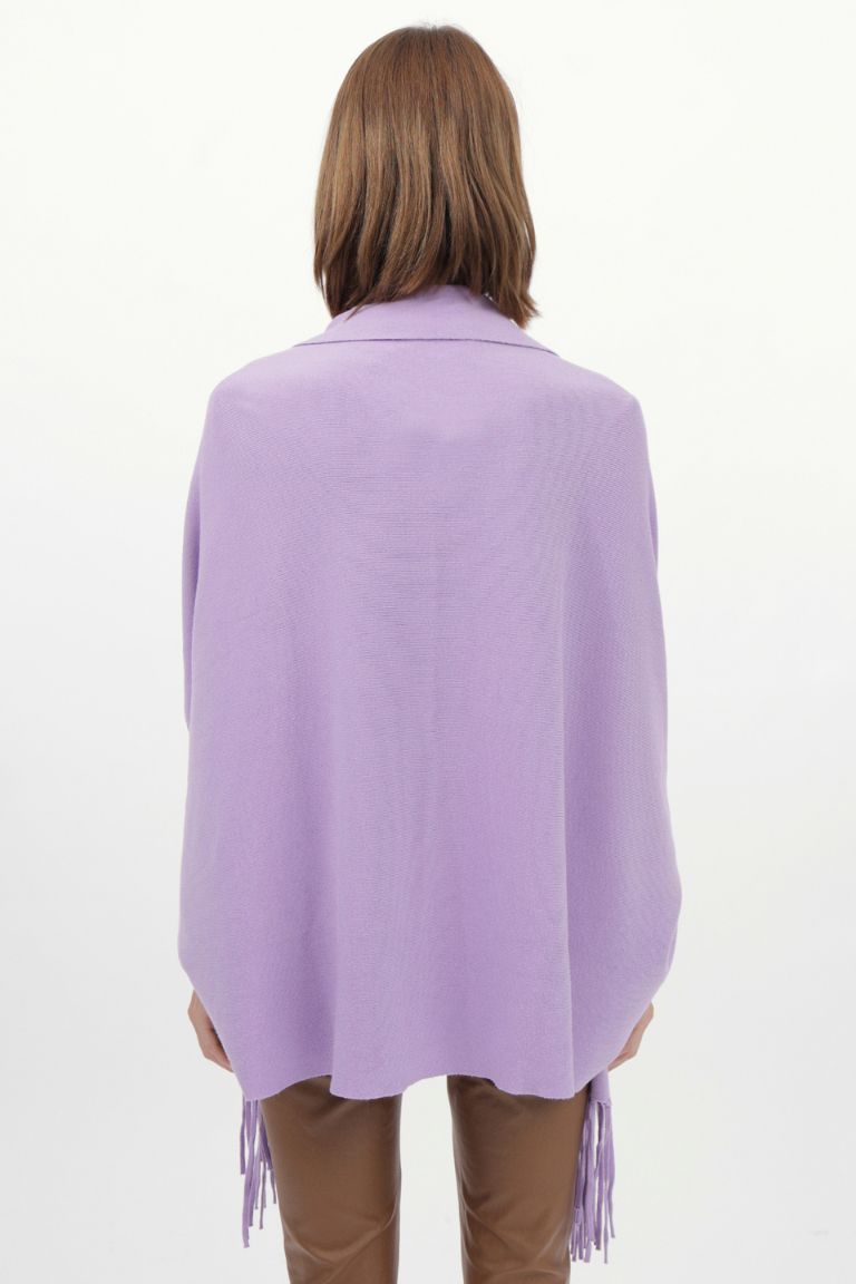 Maglia mantella frange