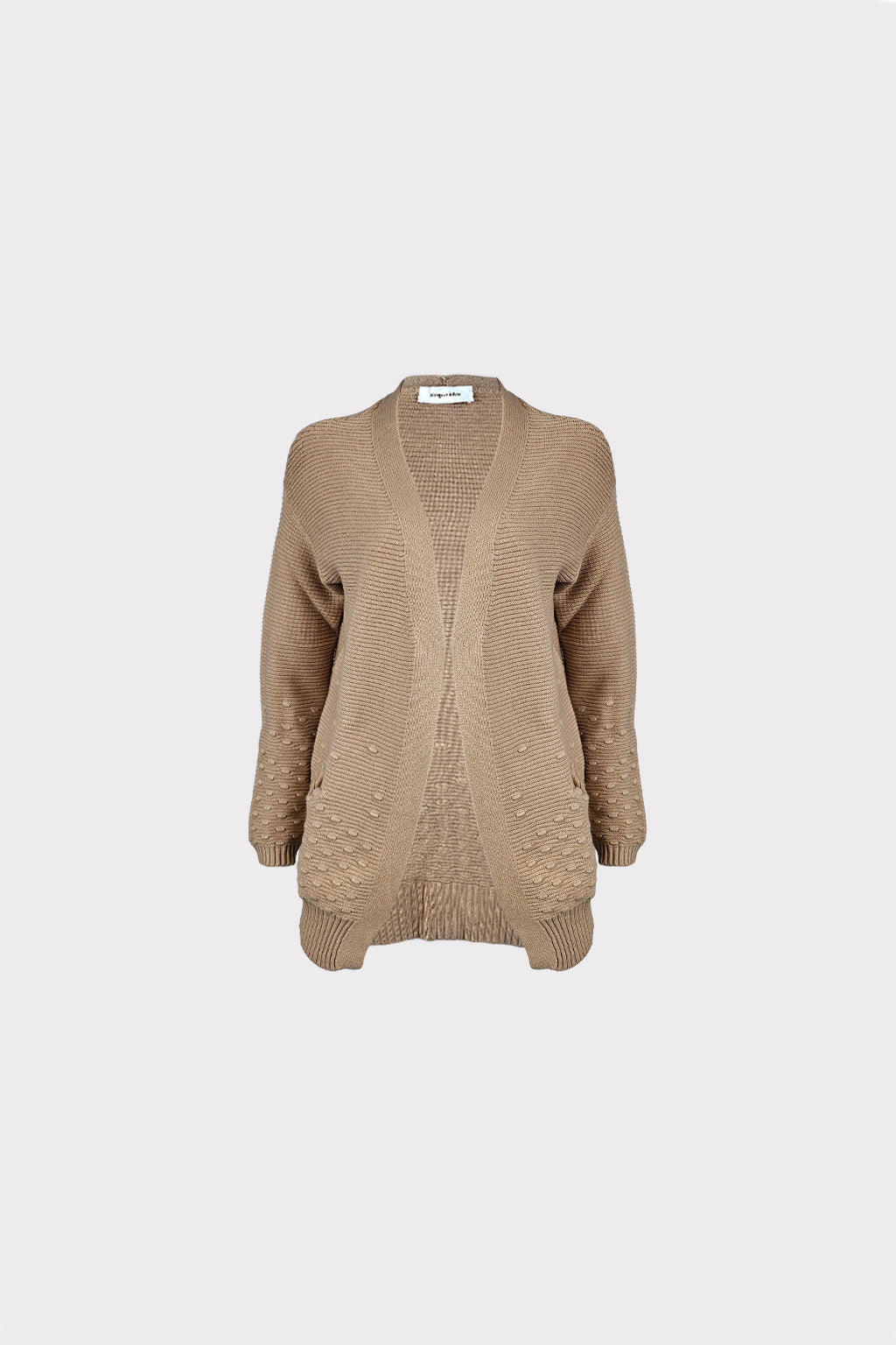 Cardigan orlo lavorazione pallini