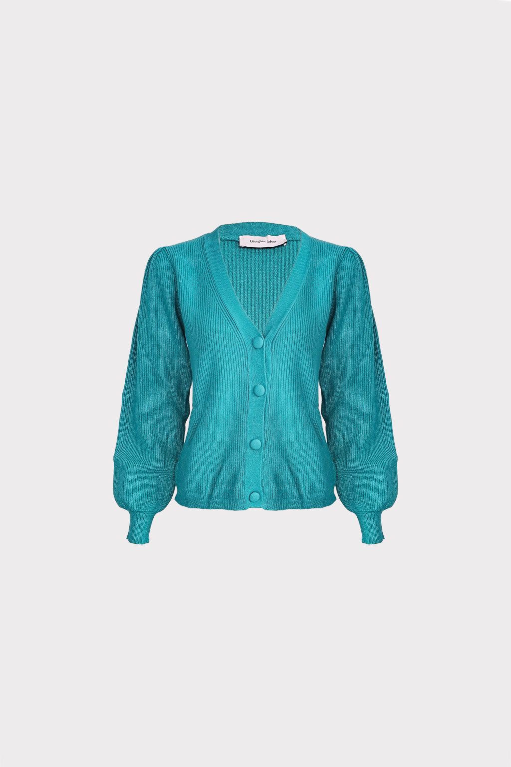 Cardigan bottoni ricoperti