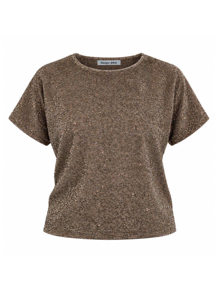 T-shirt in lurex
