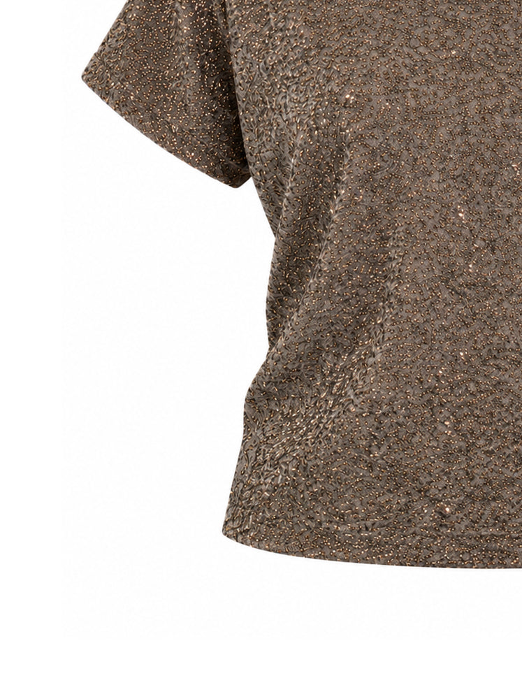 T-shirt in lurex