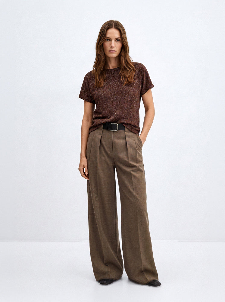 T-shirt in lurex