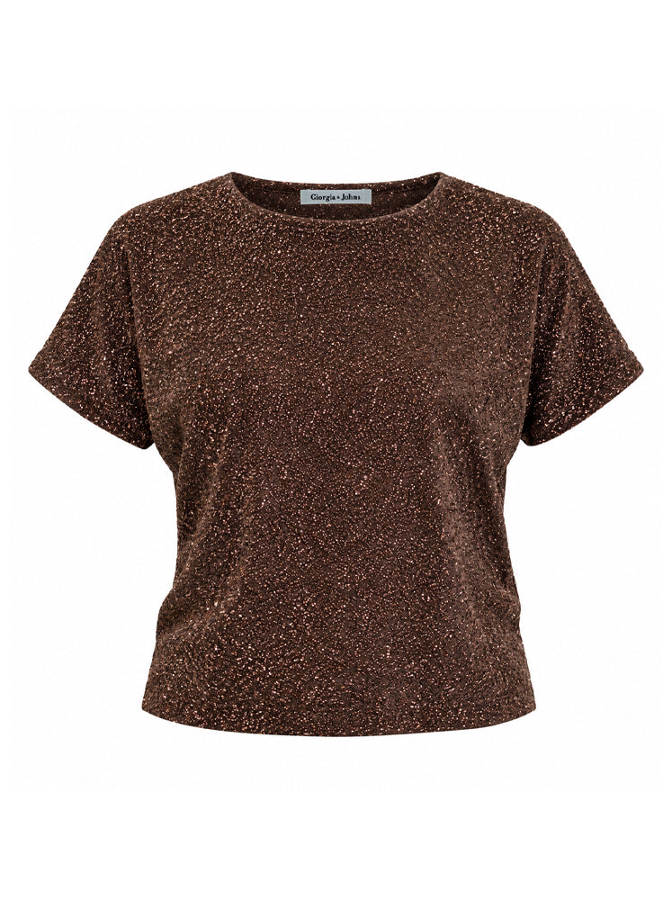 T-shirt in lurex
