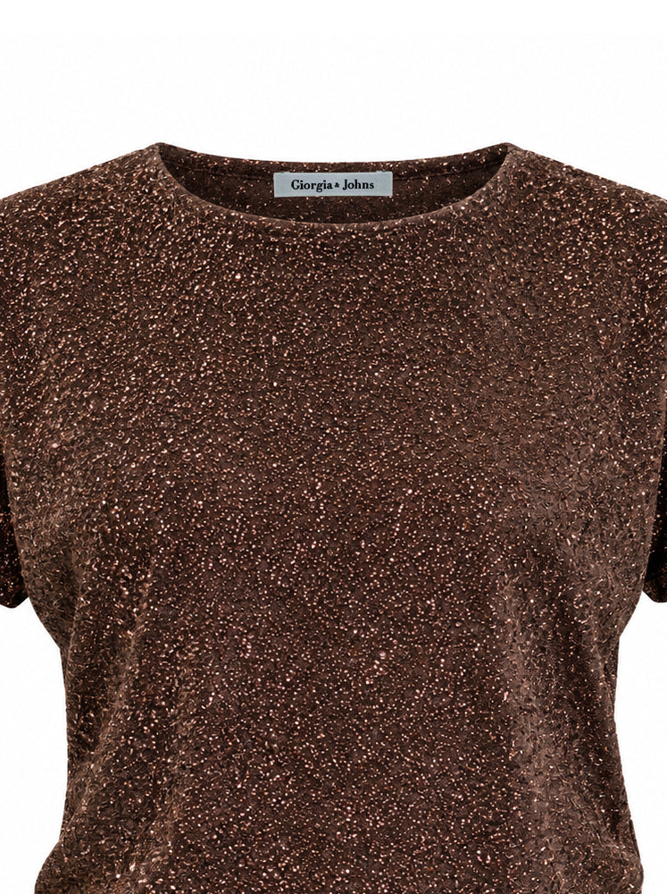 T-shirt in lurex