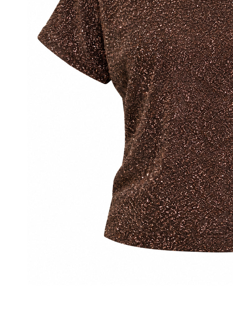 T-shirt in lurex