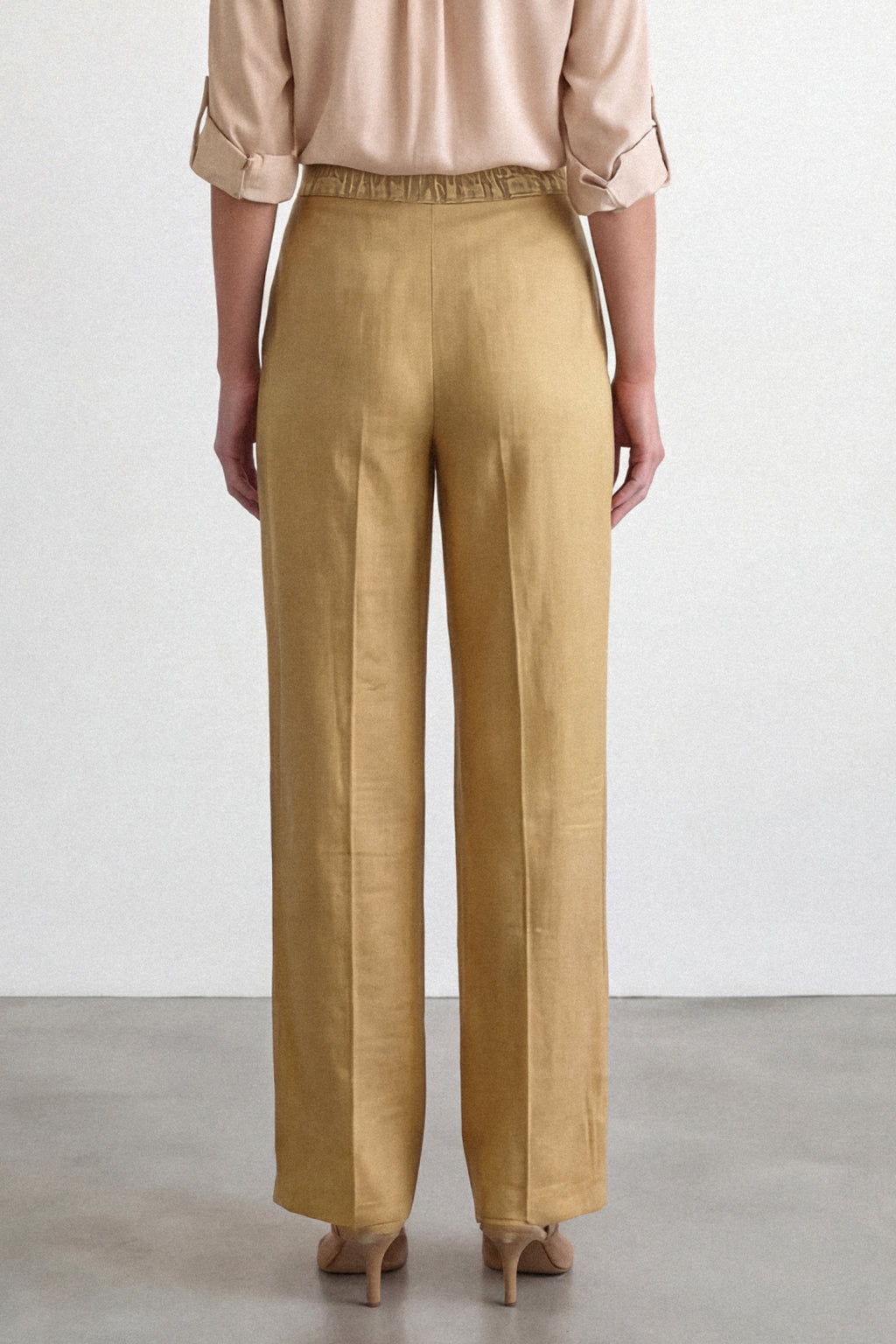 Pantalone effetto stropicciato