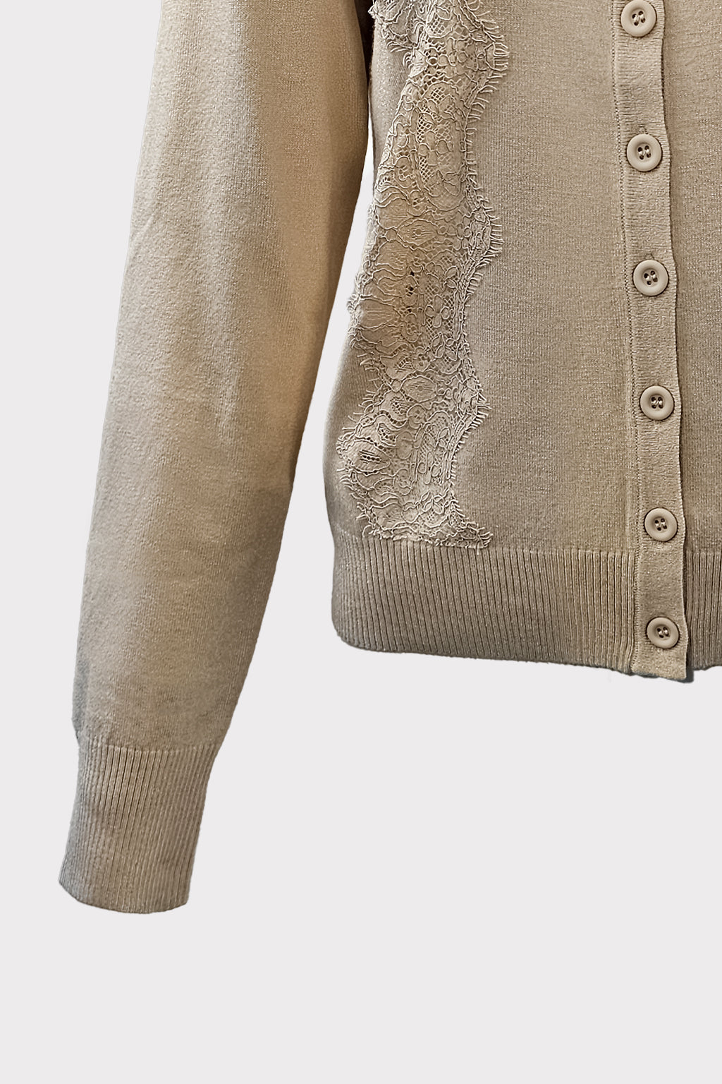 Cardigan inserti pizzo