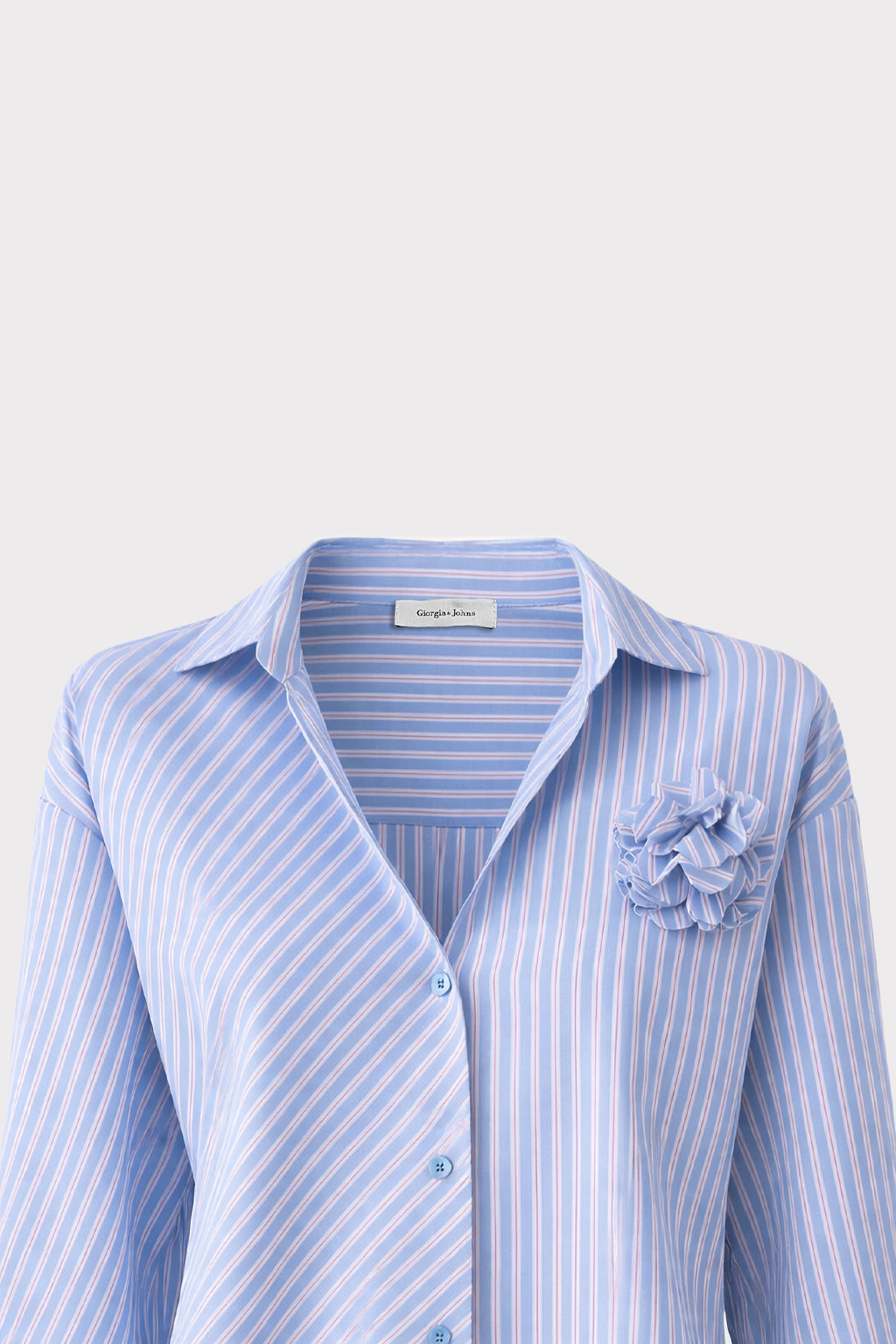 Camicia righe con applicazione