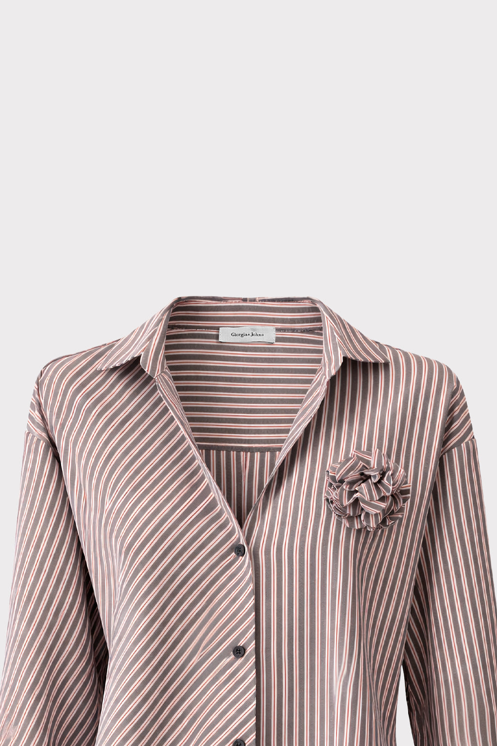 Camicia righe con applicazione