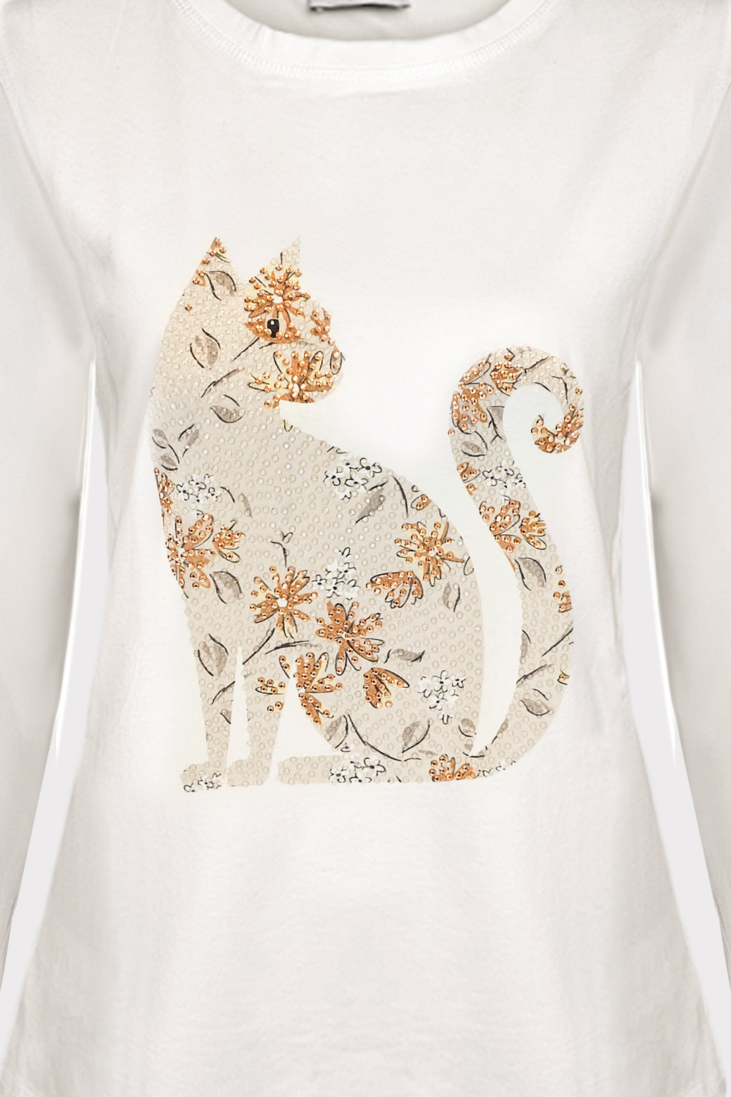 T-shirt manica lunga gatto