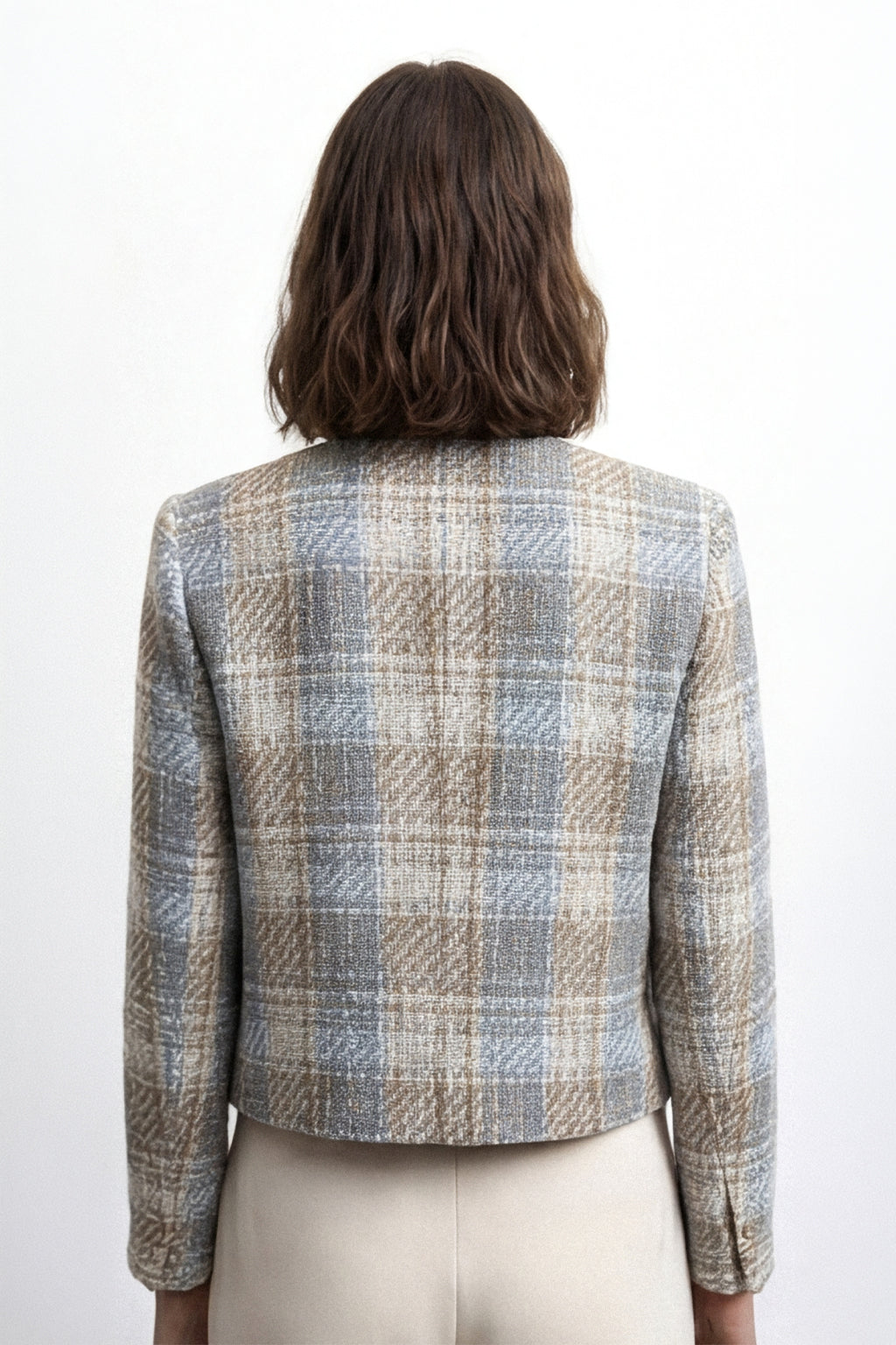 Giacca corta in tweed