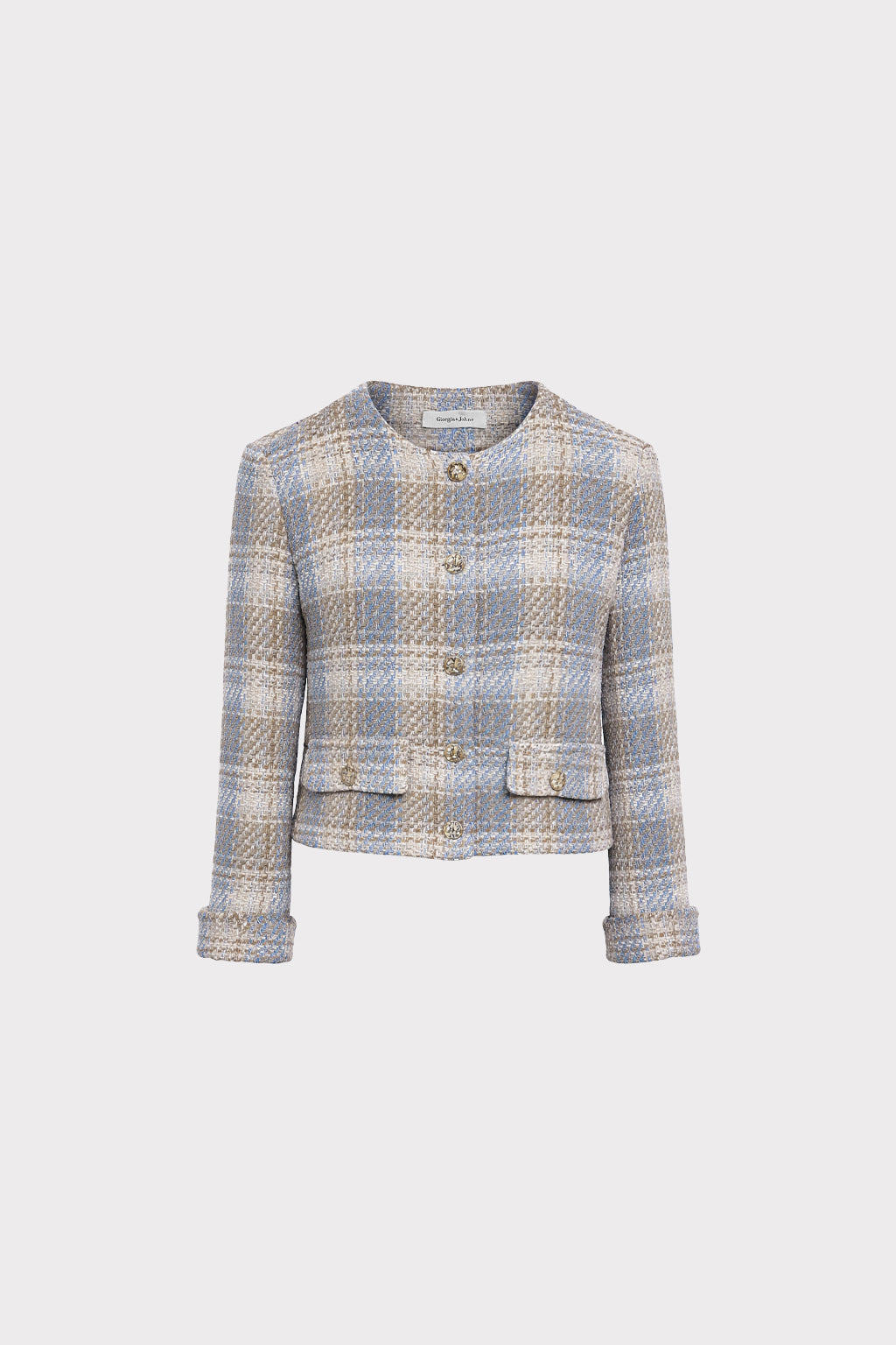 Giacca corta in tweed