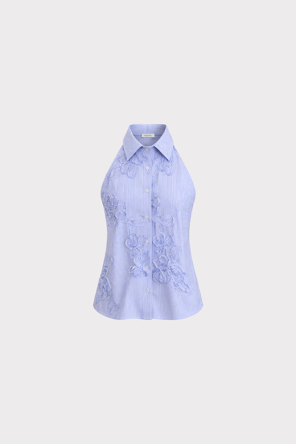 Top camicia righe