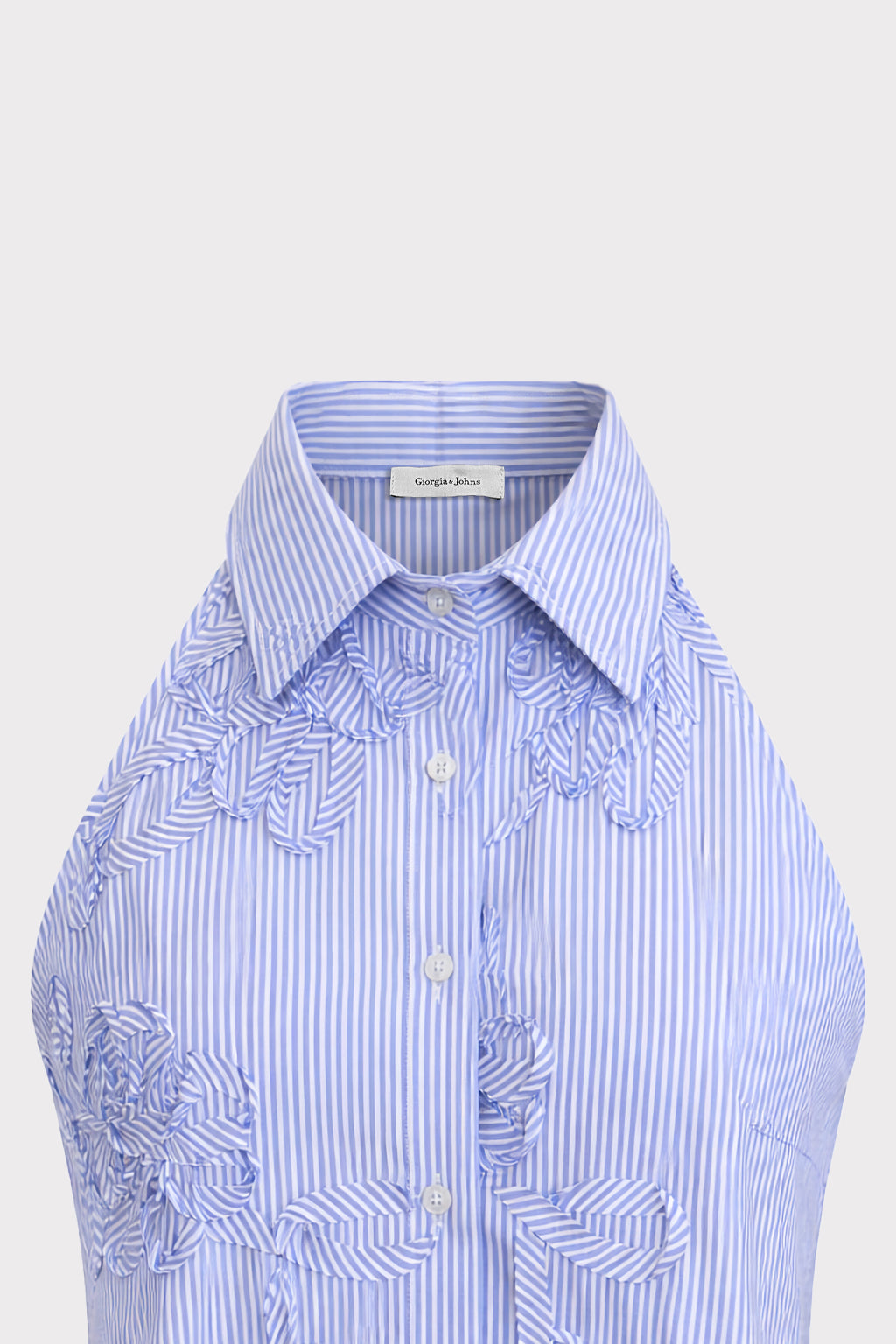 Top camicia righe