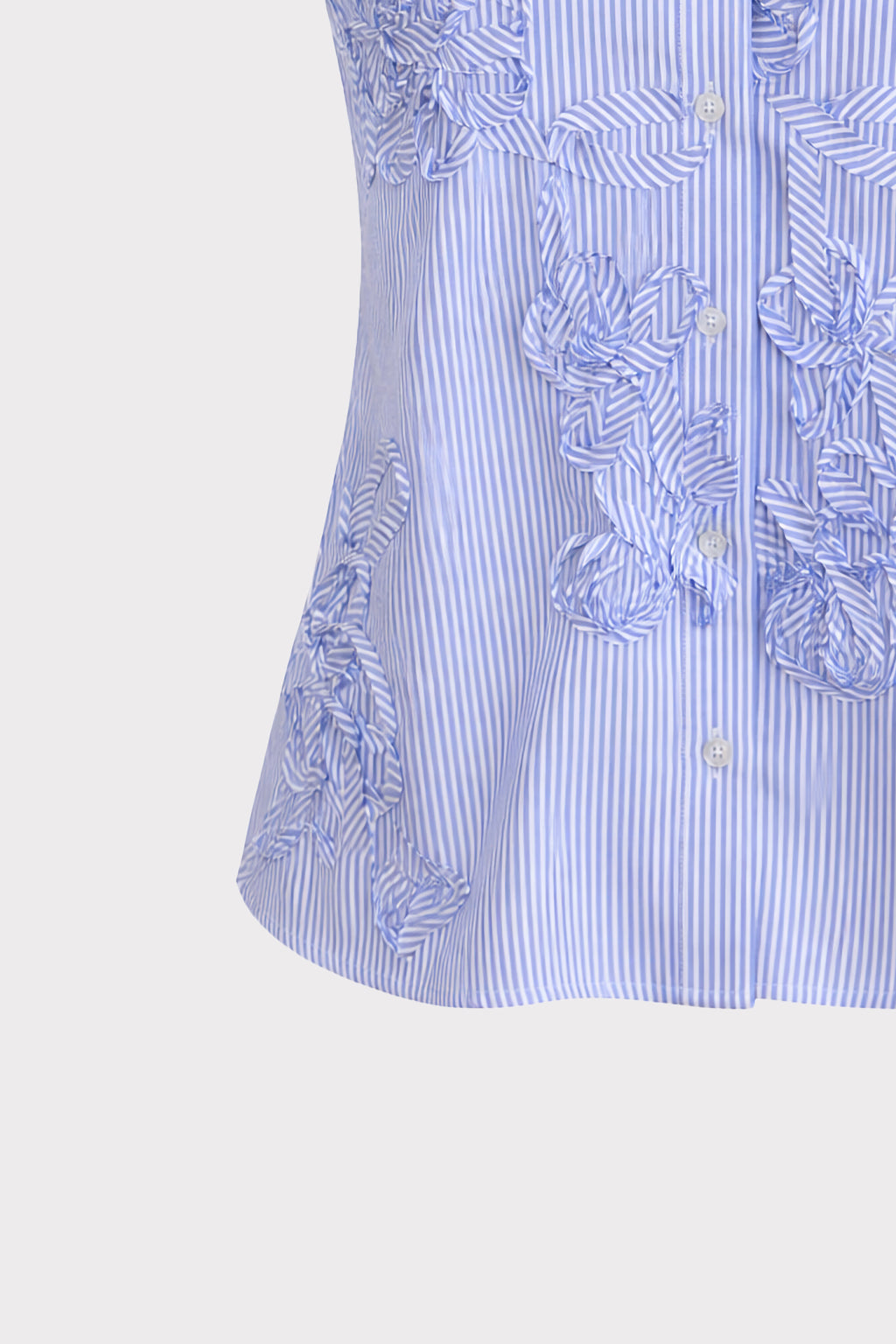 Top camicia righe