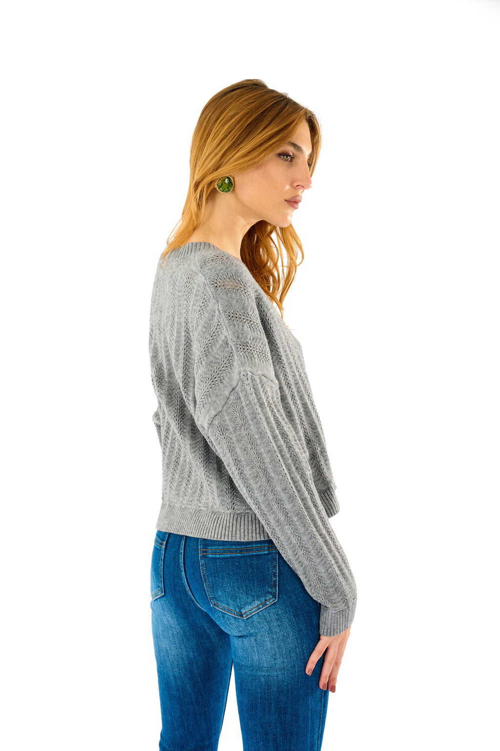 Maglione scollo V