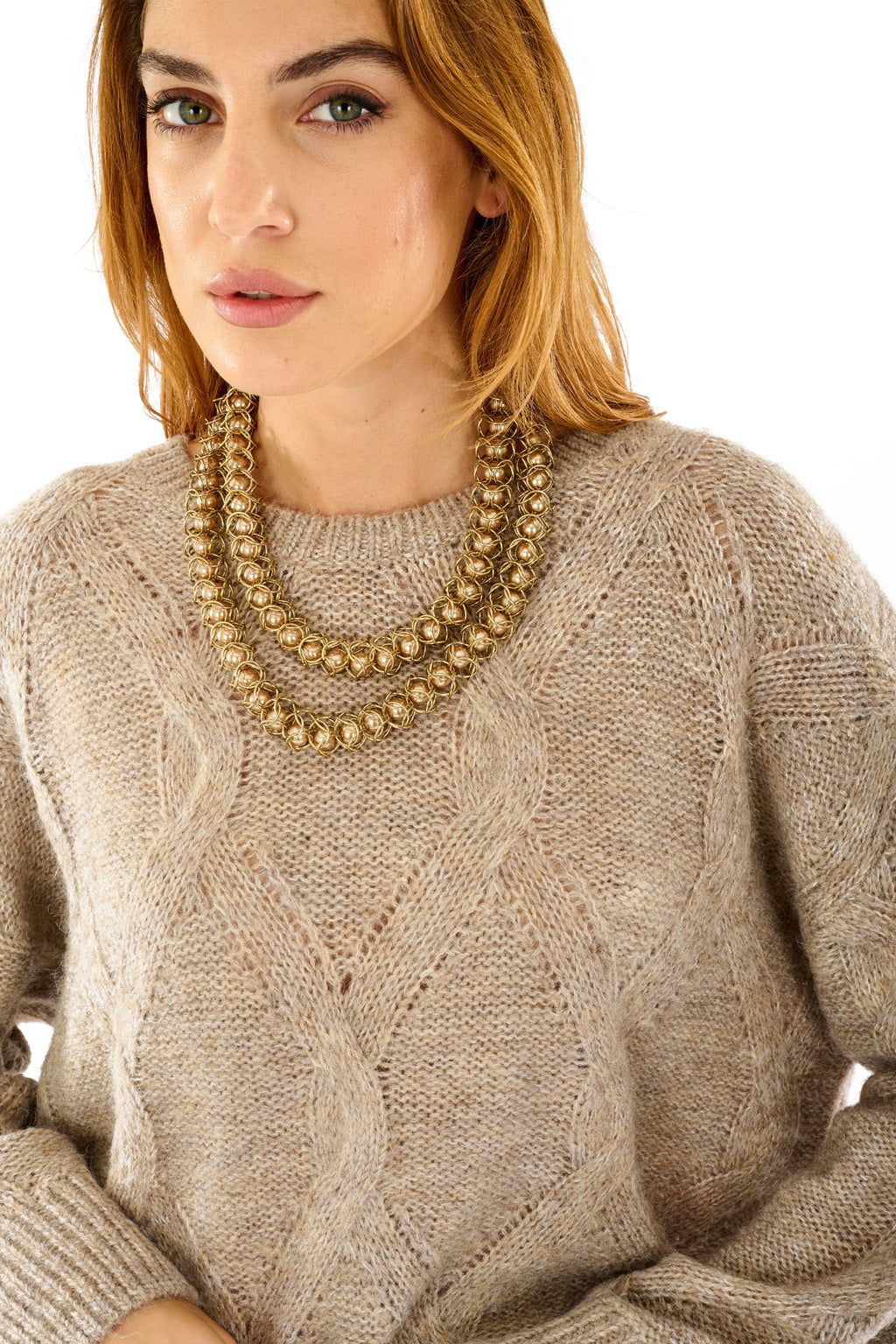 Maglione intrecciato