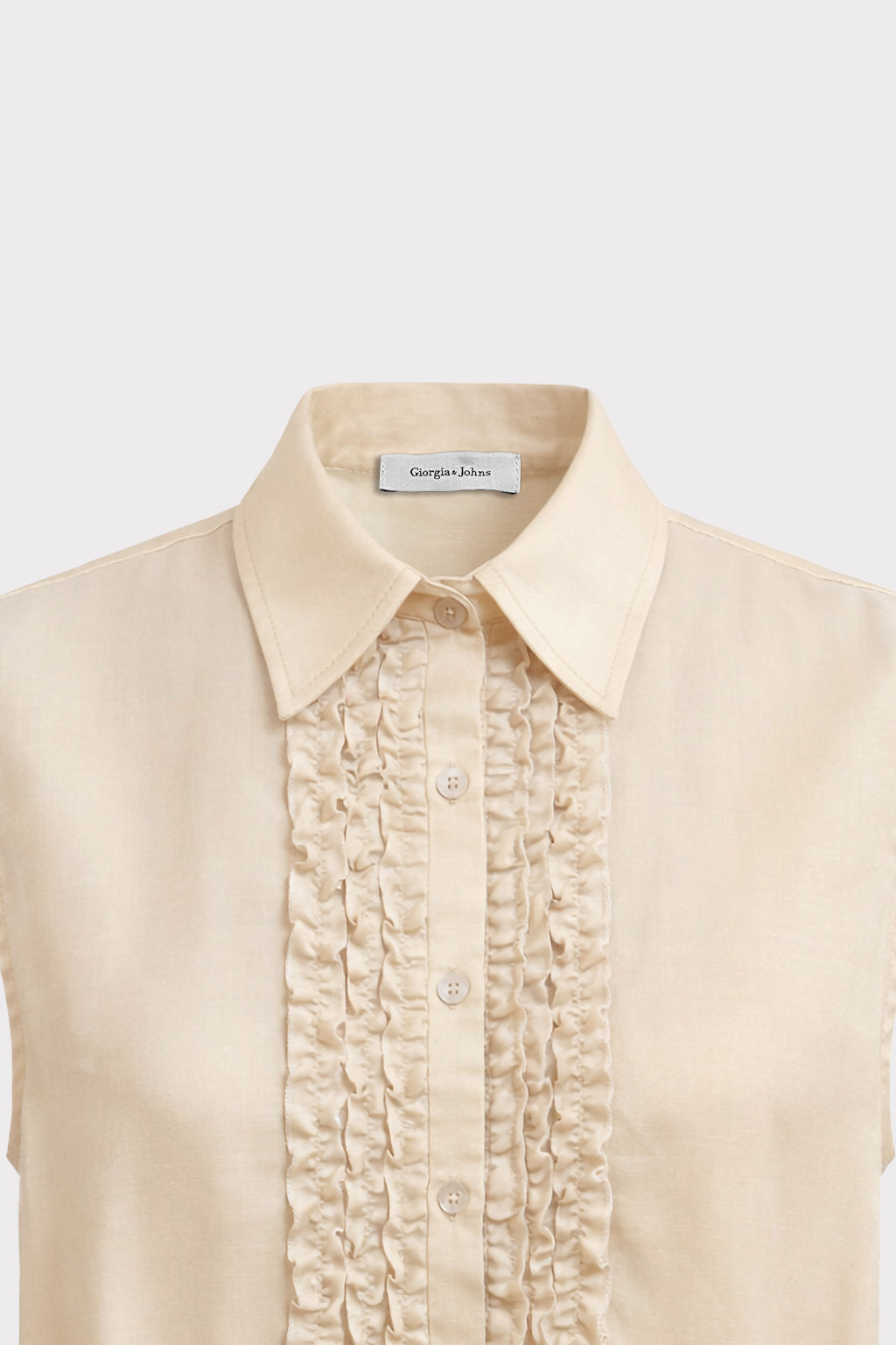 Blusa smanicata con coulisse