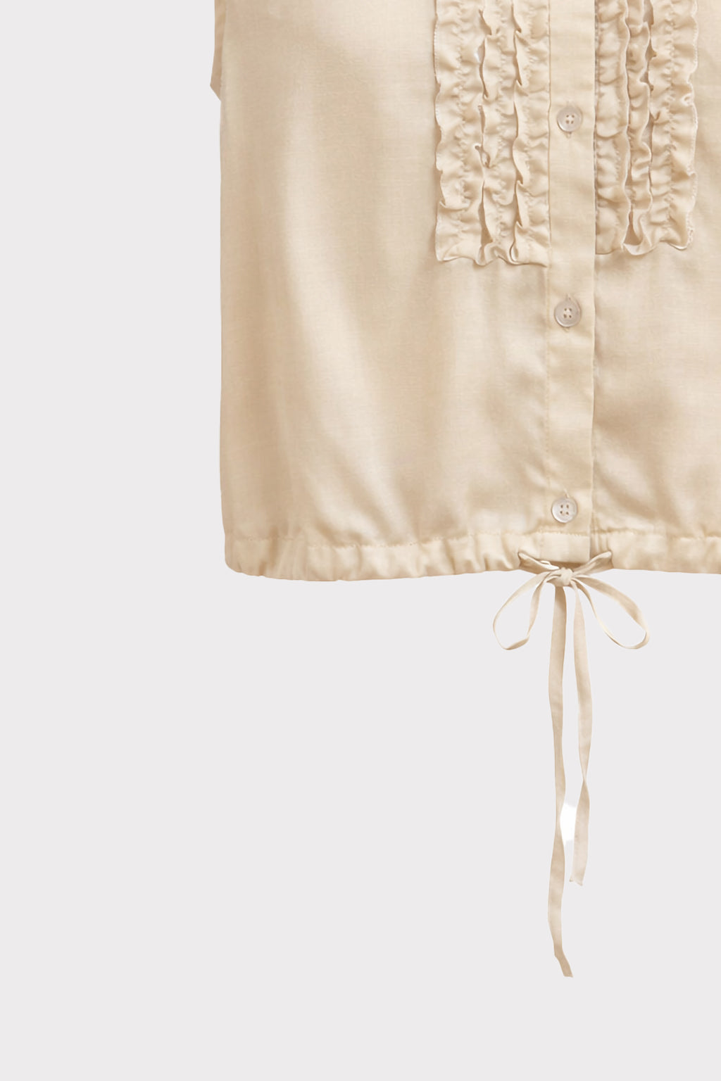 Blusa smanicata con coulisse
