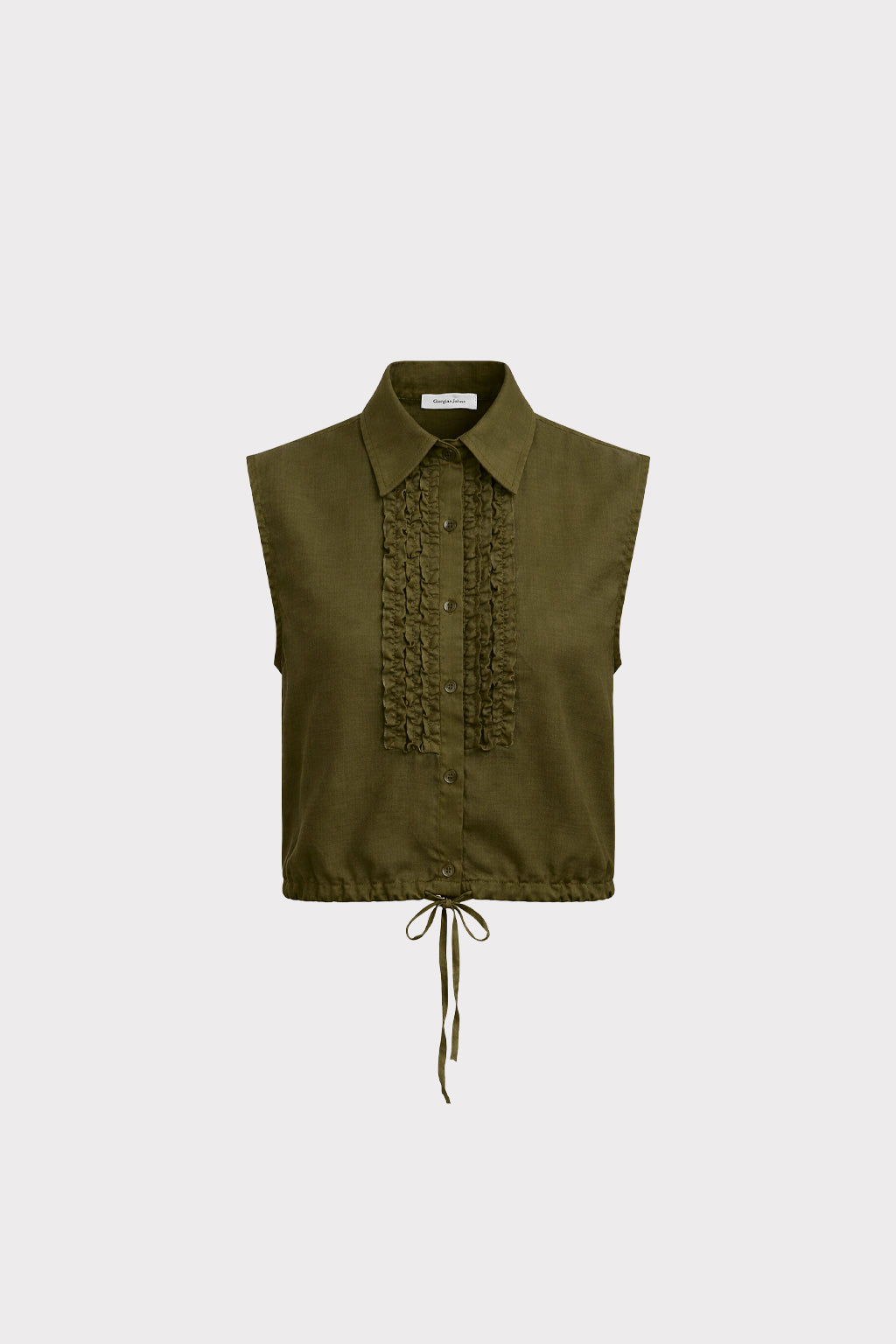 Blusa smanicata con coulisse