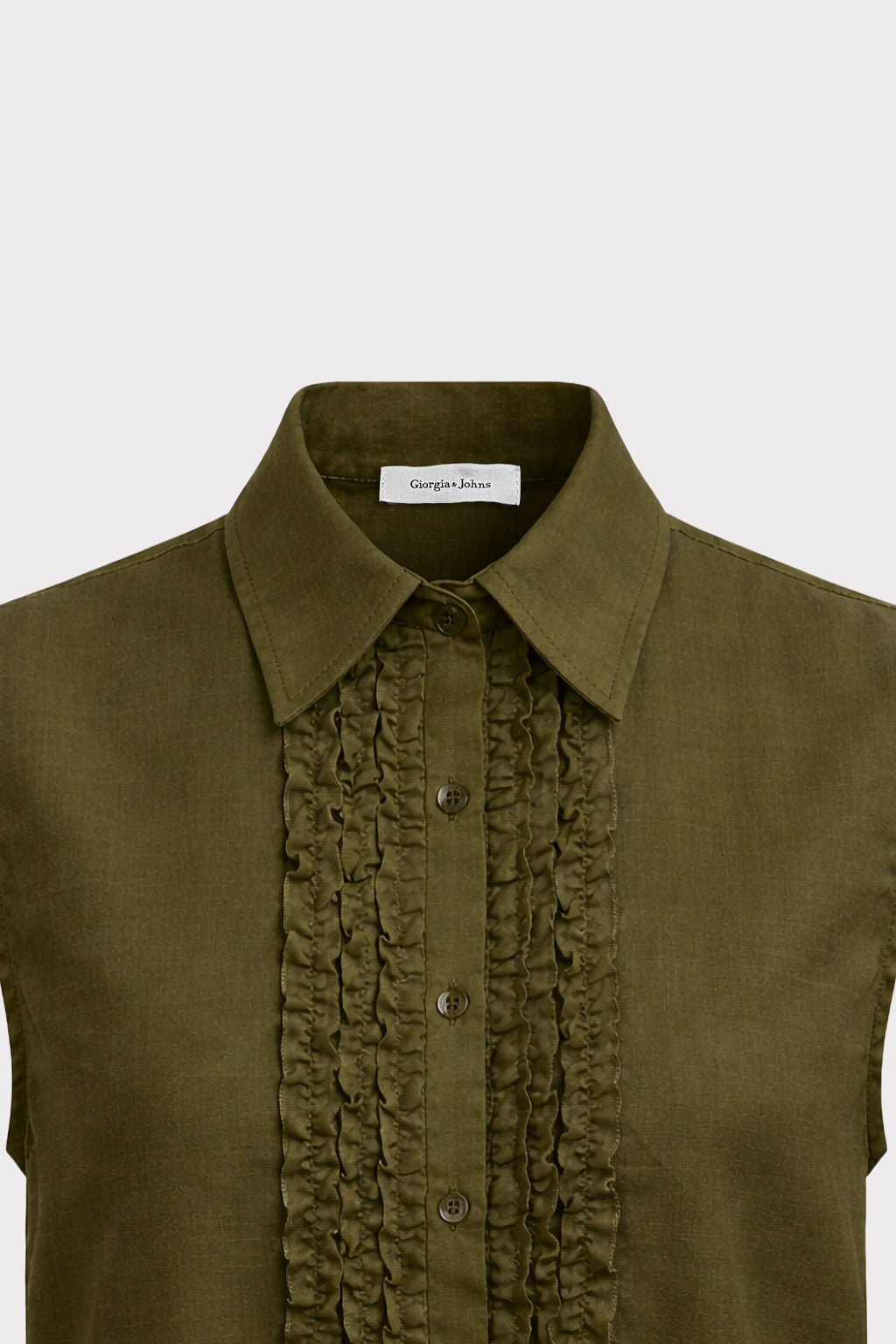 Blusa smanicata con coulisse