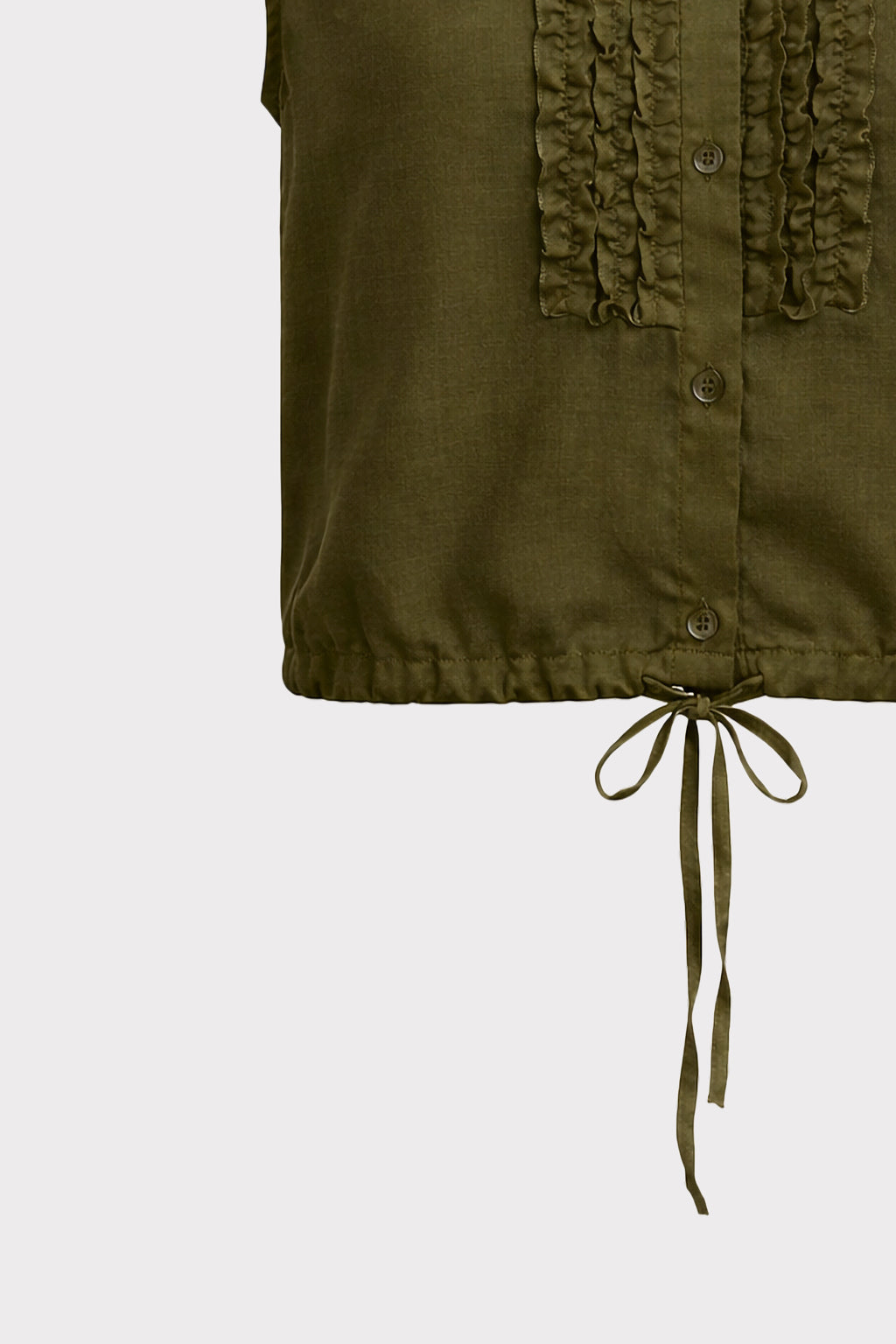 Blusa smanicata con coulisse