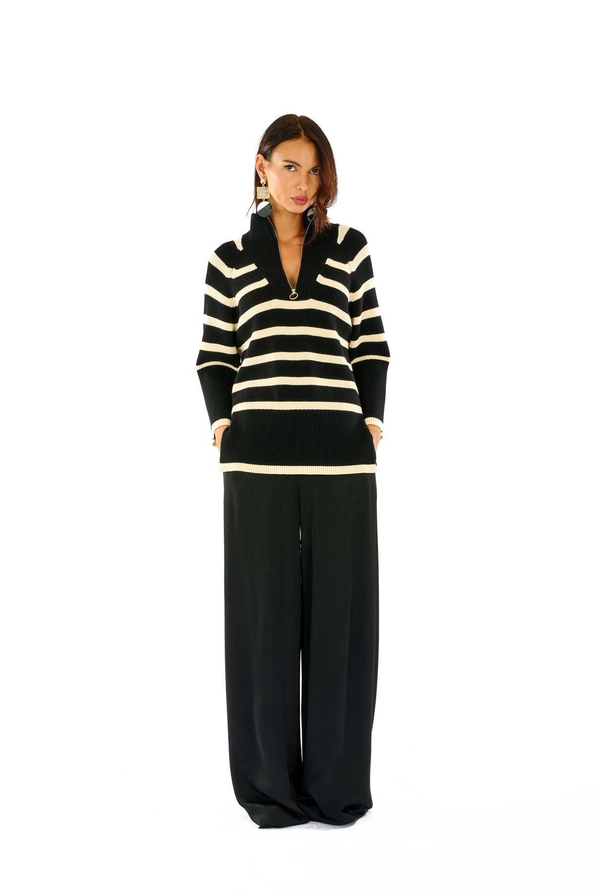 Maglione a righe