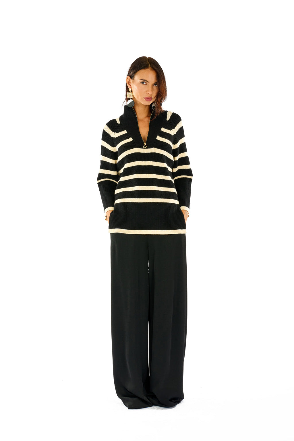 Maglione a righe