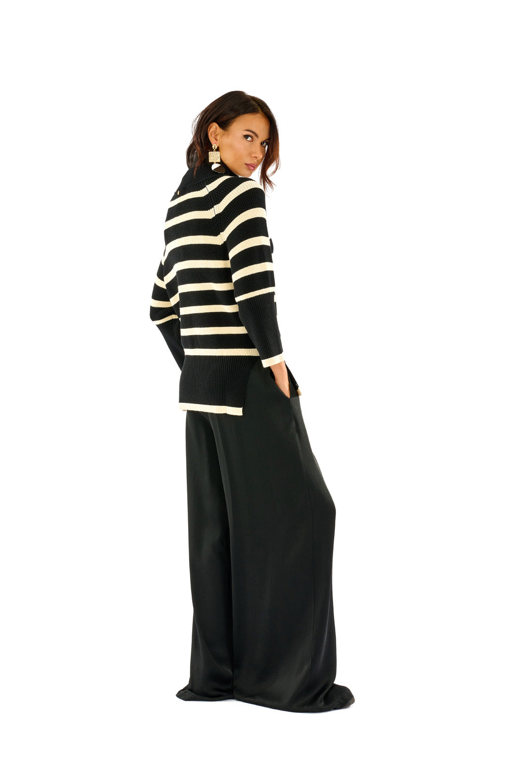 Maglione a righe