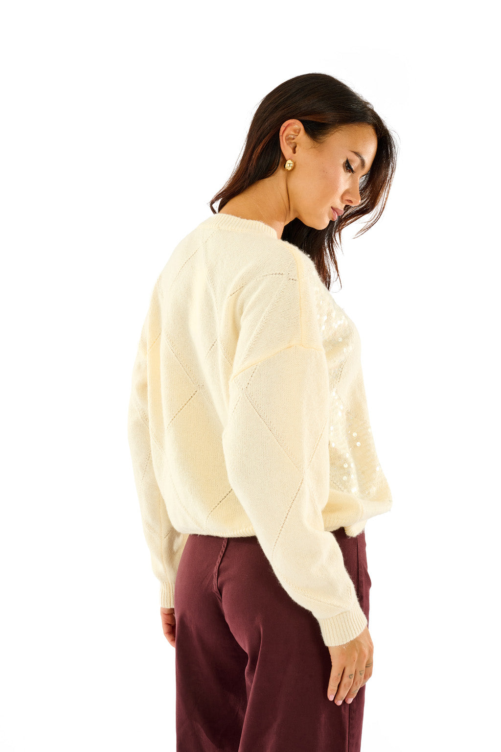 Maglione con paillettes