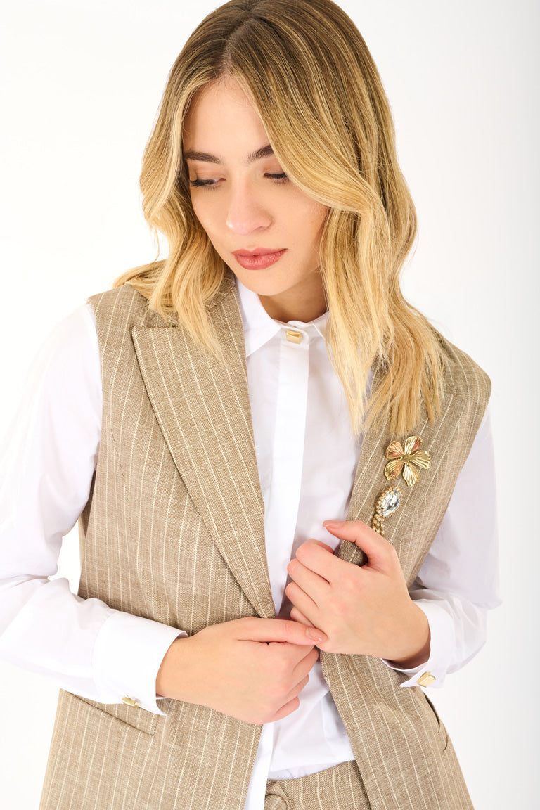 Gilet gessato