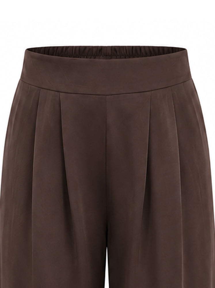 Pantaloni palazzo con pinces