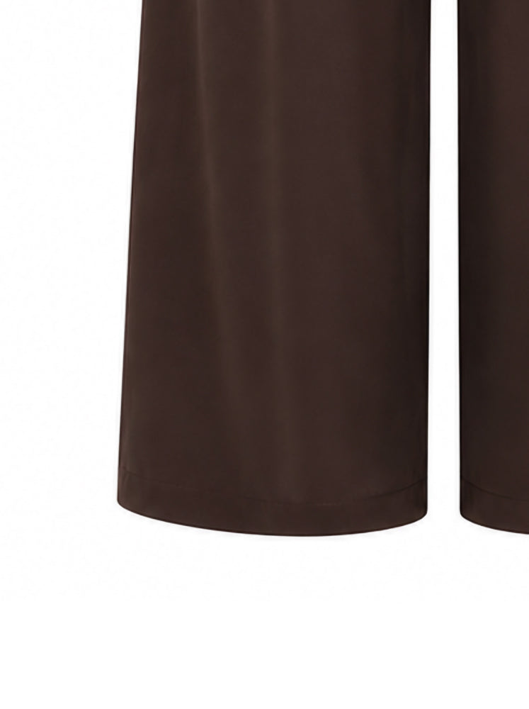Pantaloni palazzo con pinces