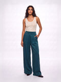 Pantaloni palazzo con pinces