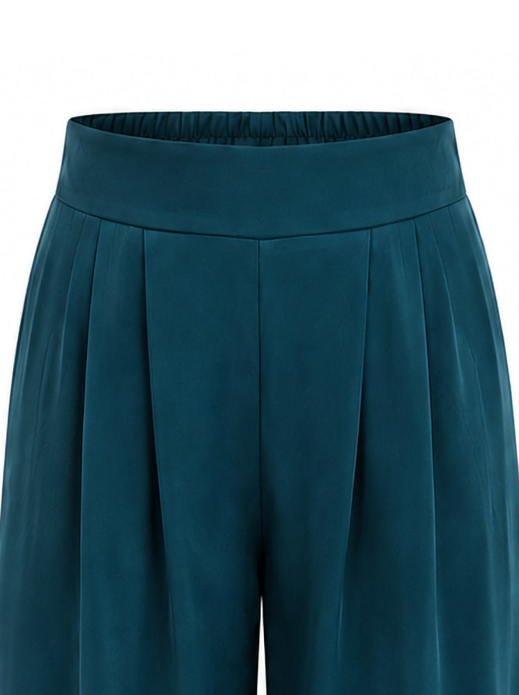 Pantaloni palazzo con pinces