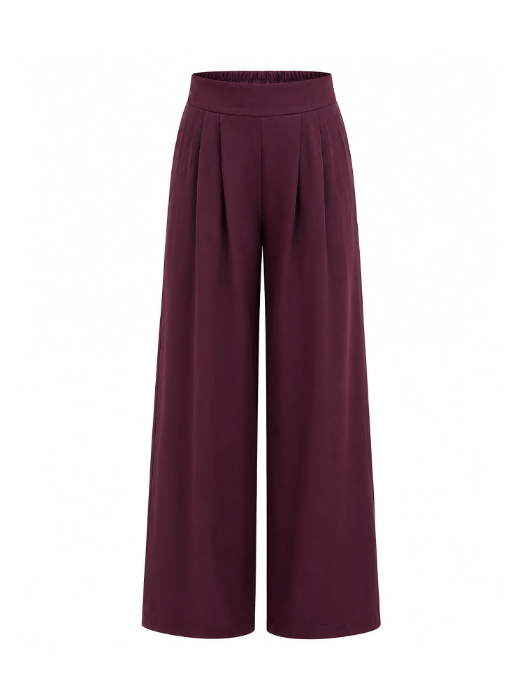 Pantaloni palazzo con pinces
