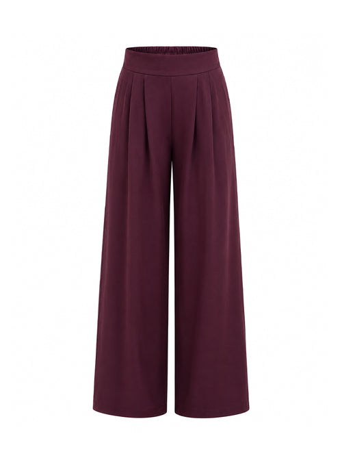 Pantaloni palazzo con pinces