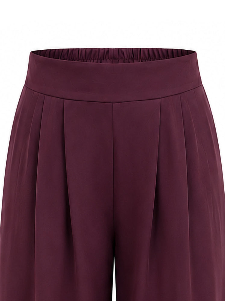 Pantaloni palazzo con pinces