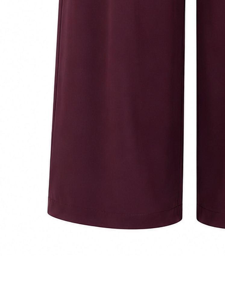 Pantaloni palazzo con pinces