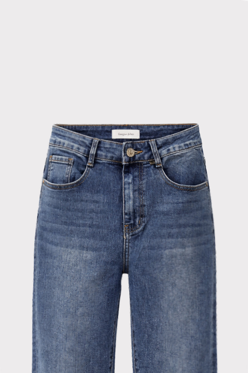 Jeans con risvolto gioiello