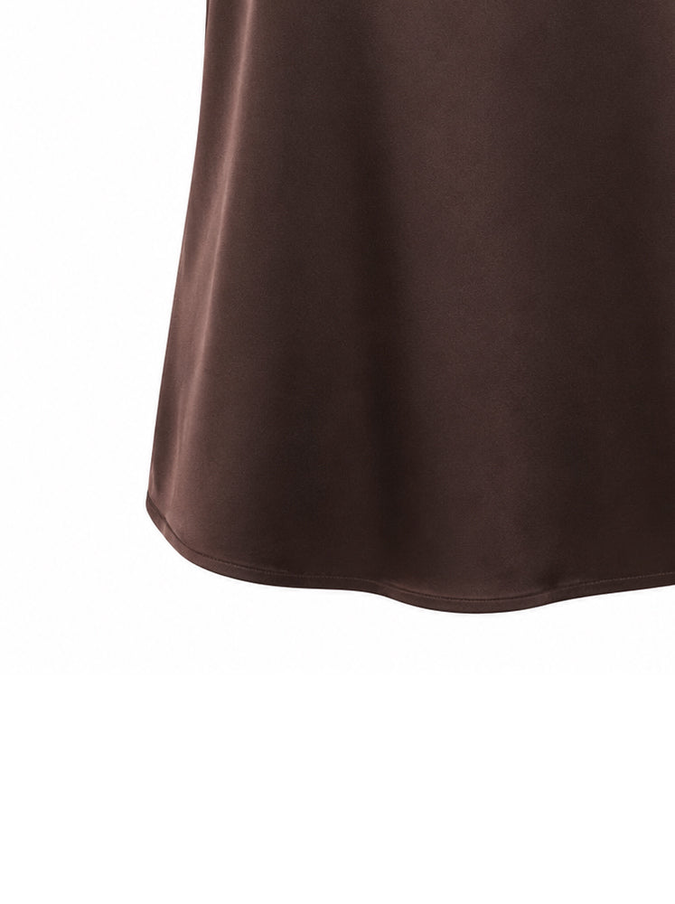 Top collo in costina lurex