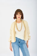 Bomber in tweed