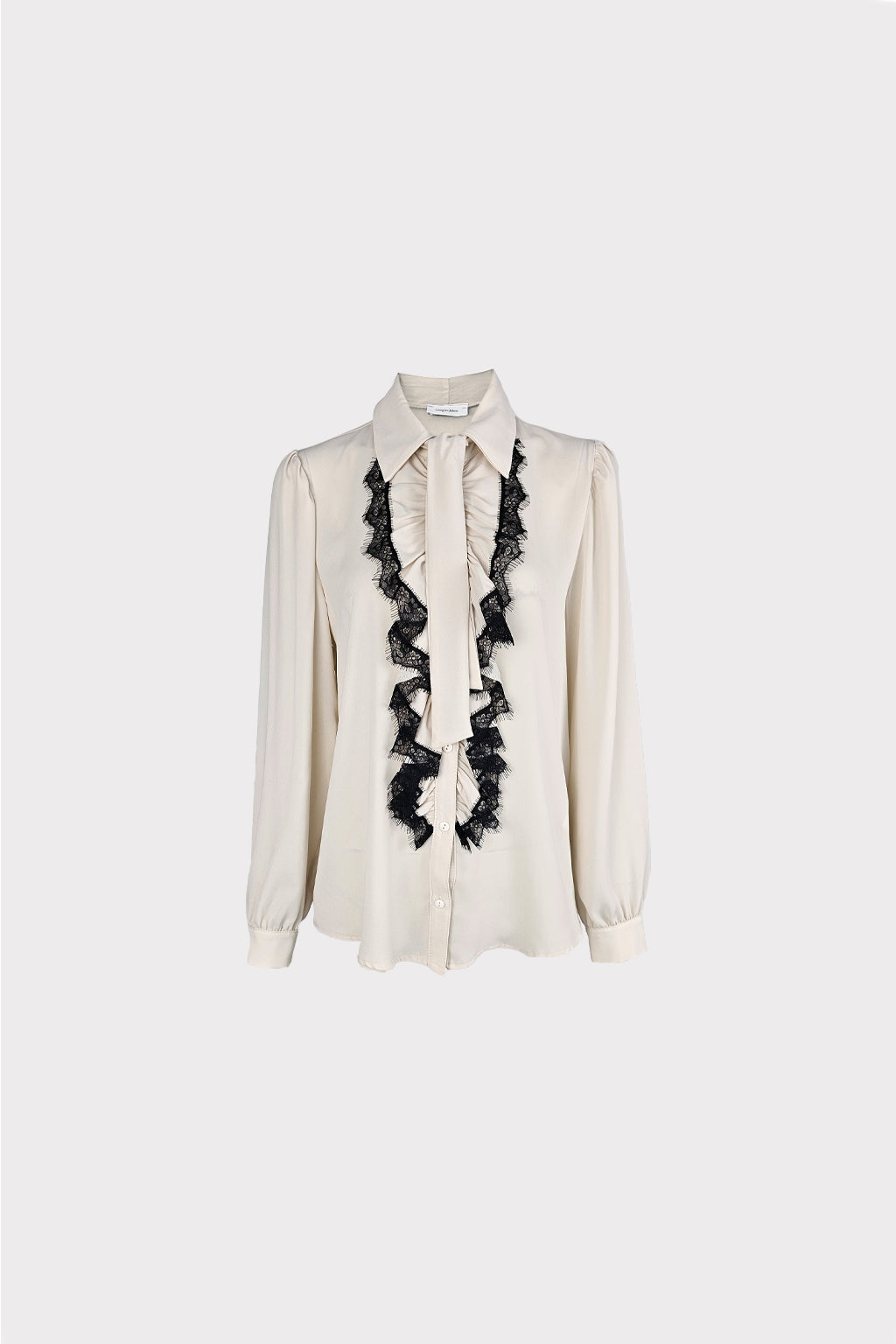 Camicia con ruches e pizzo