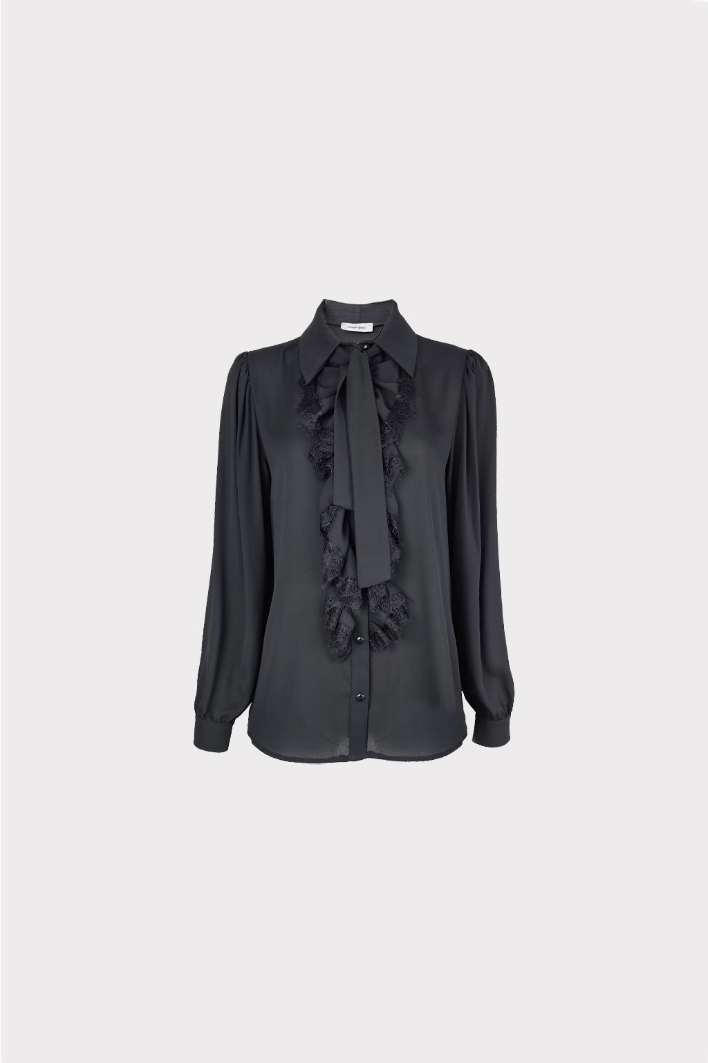 Camicia con ruches e pizzo